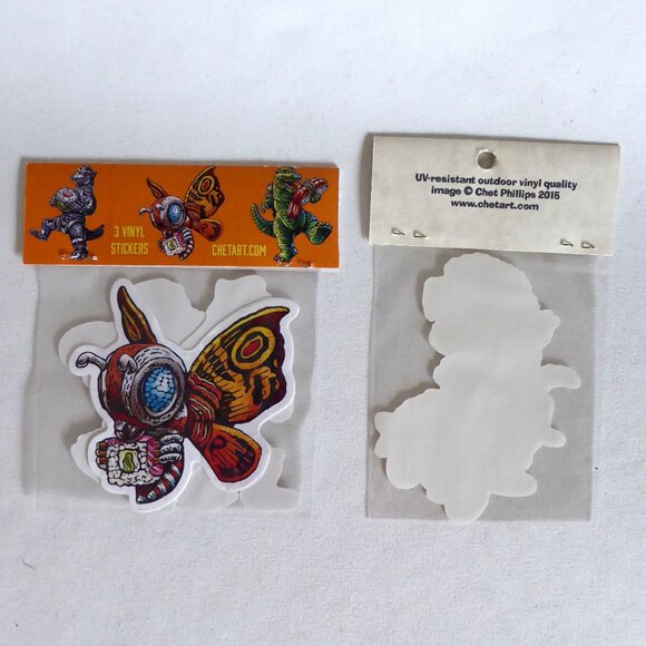 NEW GODZILLA MECHAGODZILLA MOTHRA JAPAN KAIJU MONSTERS VINYL DECAL STICKER LOT - Picture 4 of 6